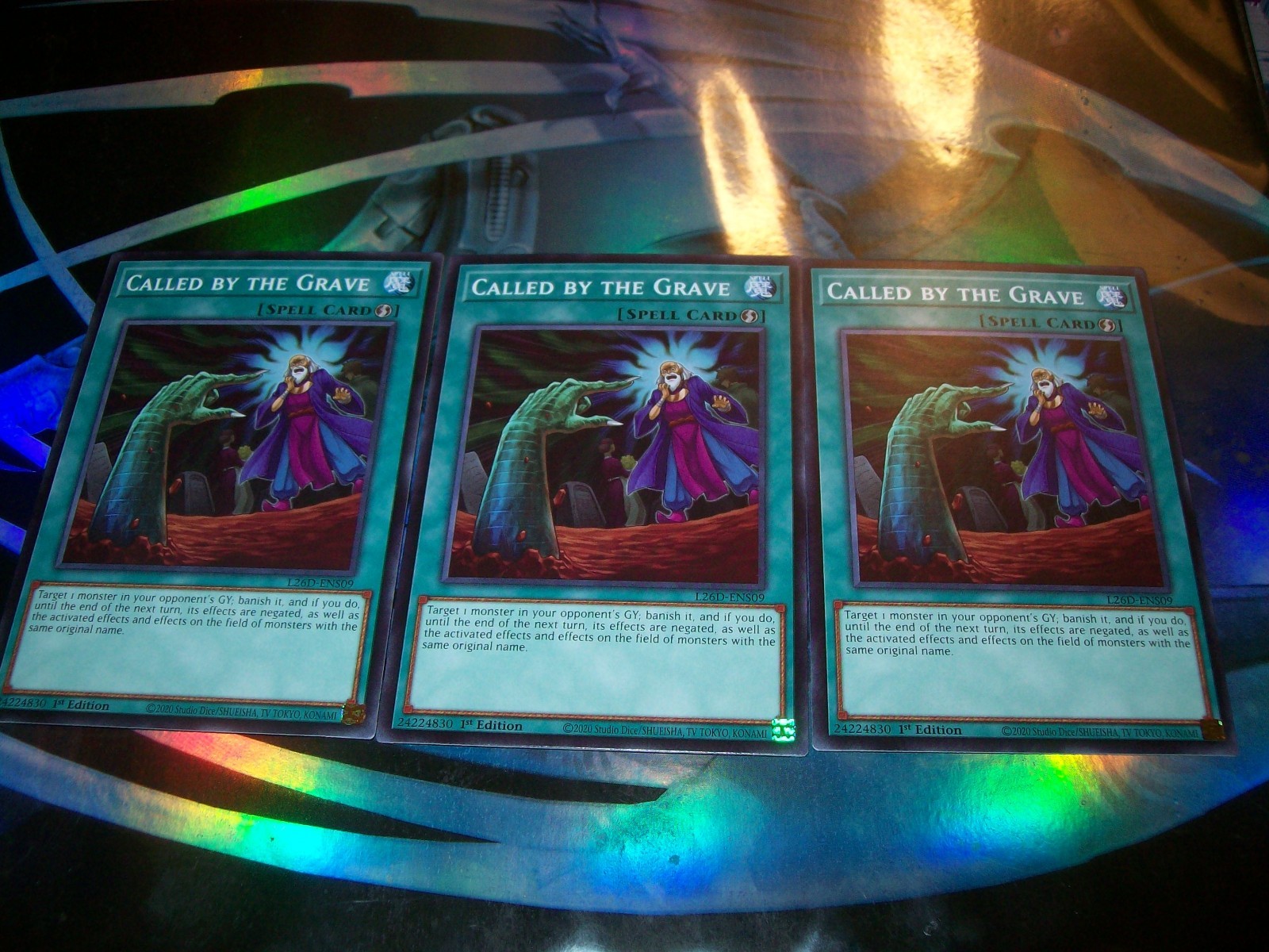 3x Called by the Grave 1st Edition Common L26D-ENS09 Yu-Gi-Oh!