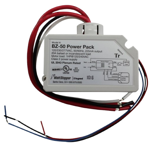 Wattstopper Legrand BZ-50 Power Pack 120 277V 50/60Hz 24VDC 225mA