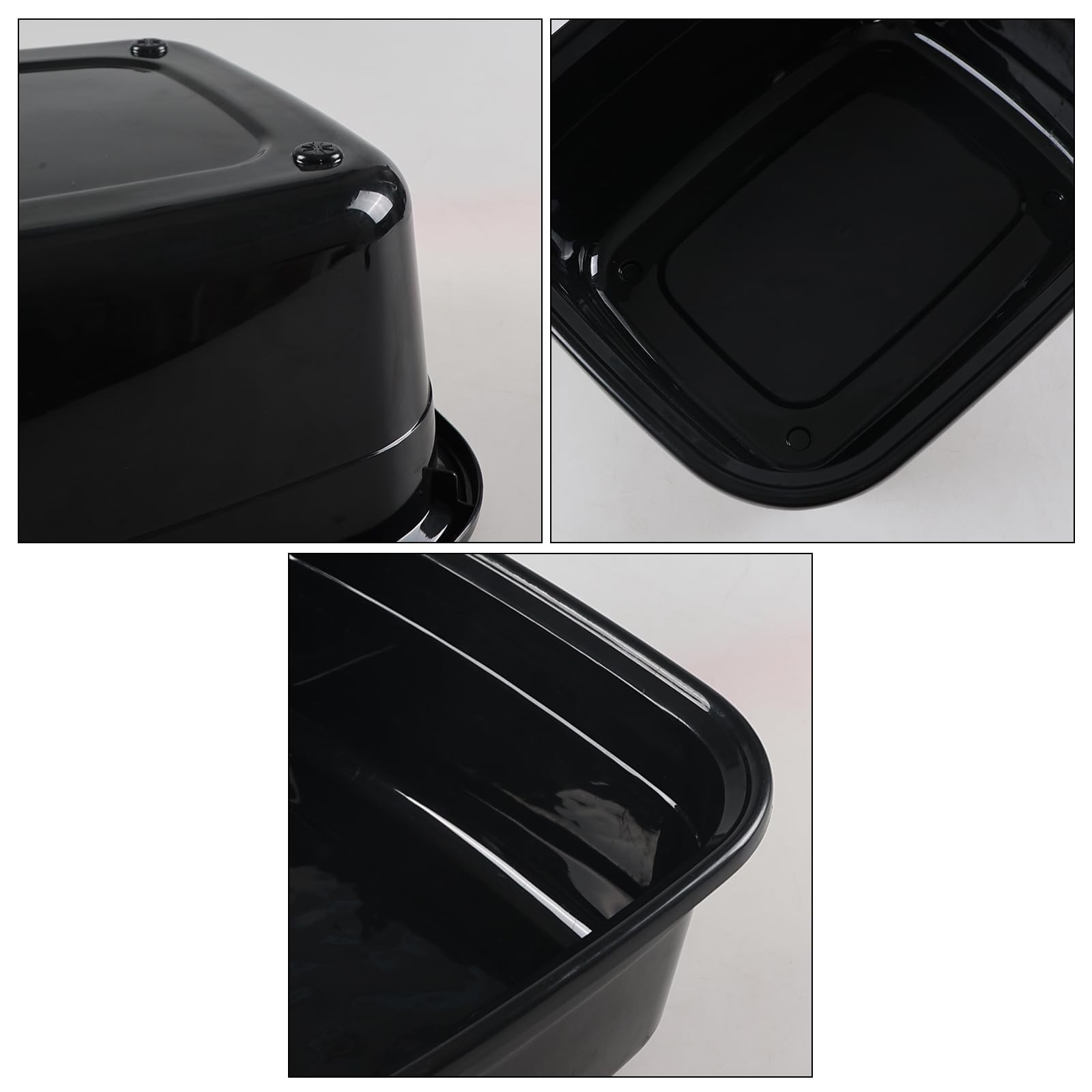 14 Quart Plastic Dish Pans, Black Wash Basin, Black
