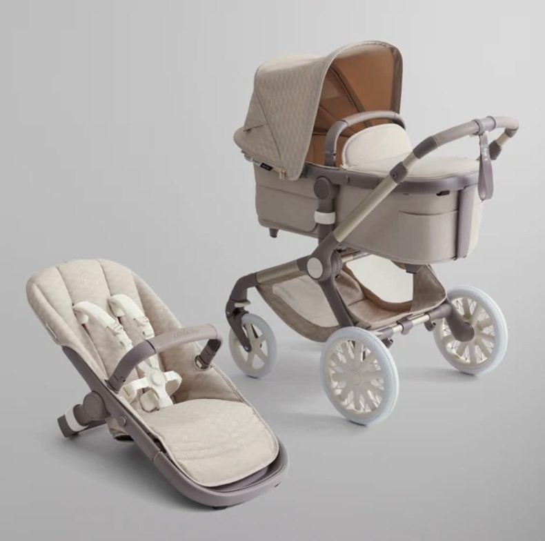 KITH X BUGABOO FOX 5 TAN TONAL BASSINET AND SEAT COMPLETE STROLLER RARE 🔥