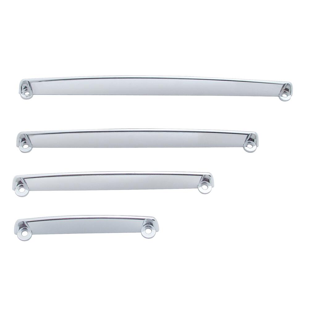 Chrome Dash Panel Visor w/ Mounting Screws f/ 1985-2007 Kenworth - Set of 4