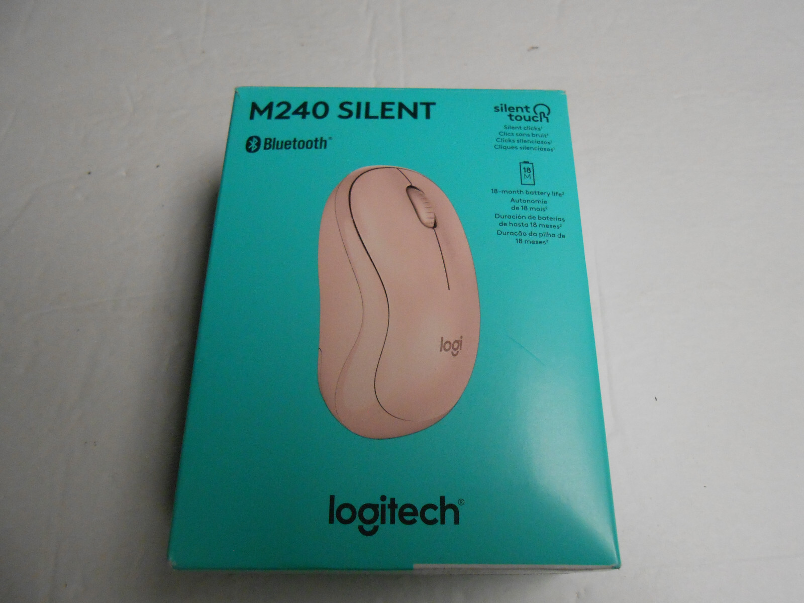 Logitech - M240 Silent Bluetooth Mouse - Pink 910-007117