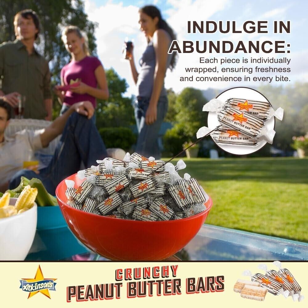 ATKINSON'S Peanut Butter Bars Old Fashioned Bulk Delicious Candy (4 Pounds) Sale