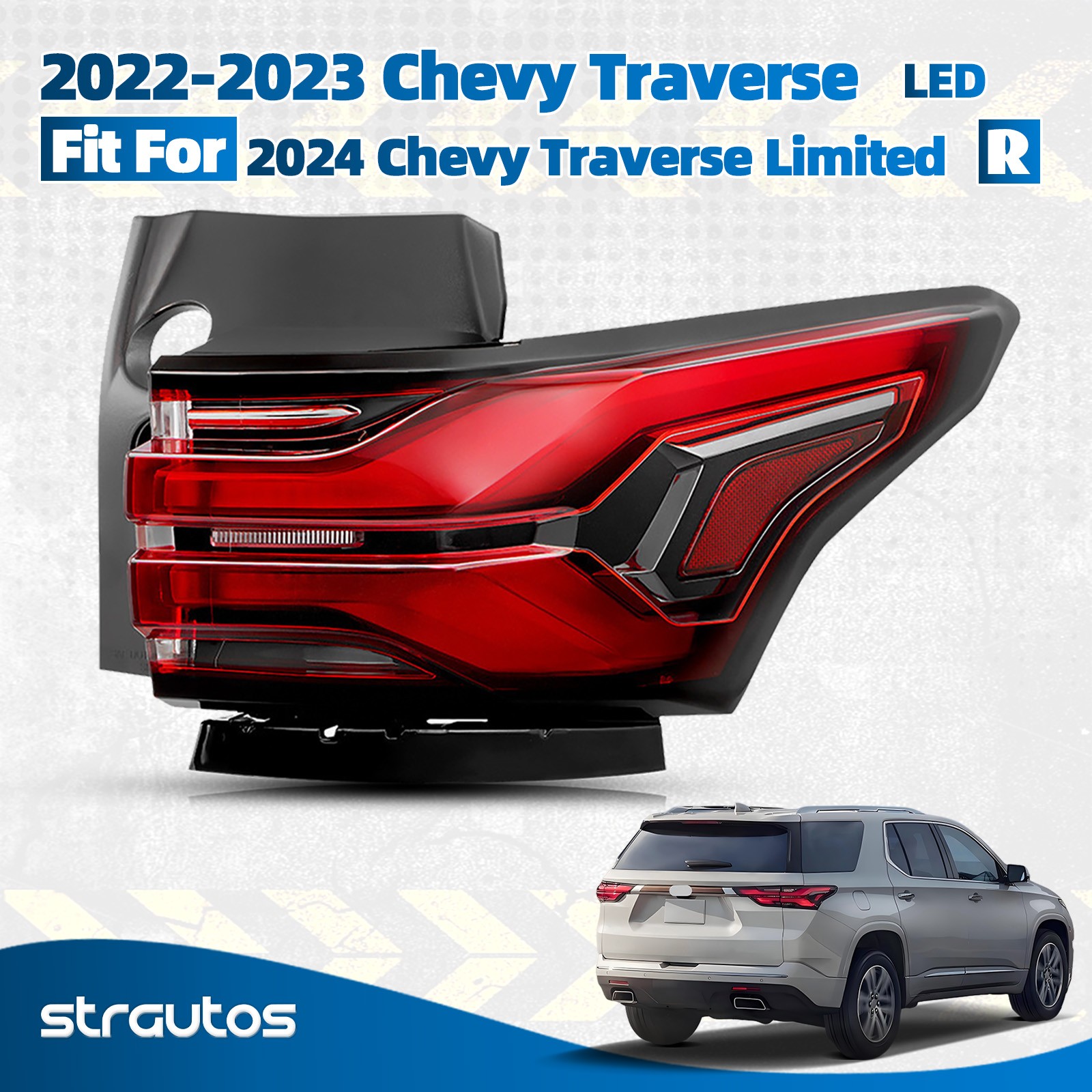 For 2022 2023 Chevy Traverse 2024 Traverse Limited LED Tail Light Passenger RH