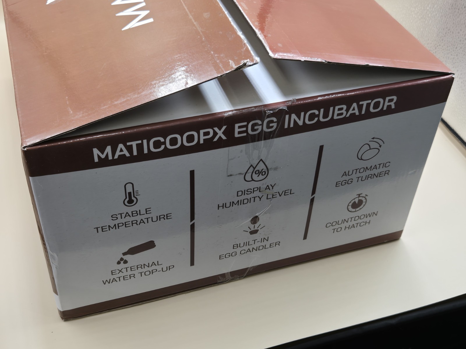 MATICOOPX 20 Egg Incubator with Humidity Display Egg Candler Automatic Egg Turne