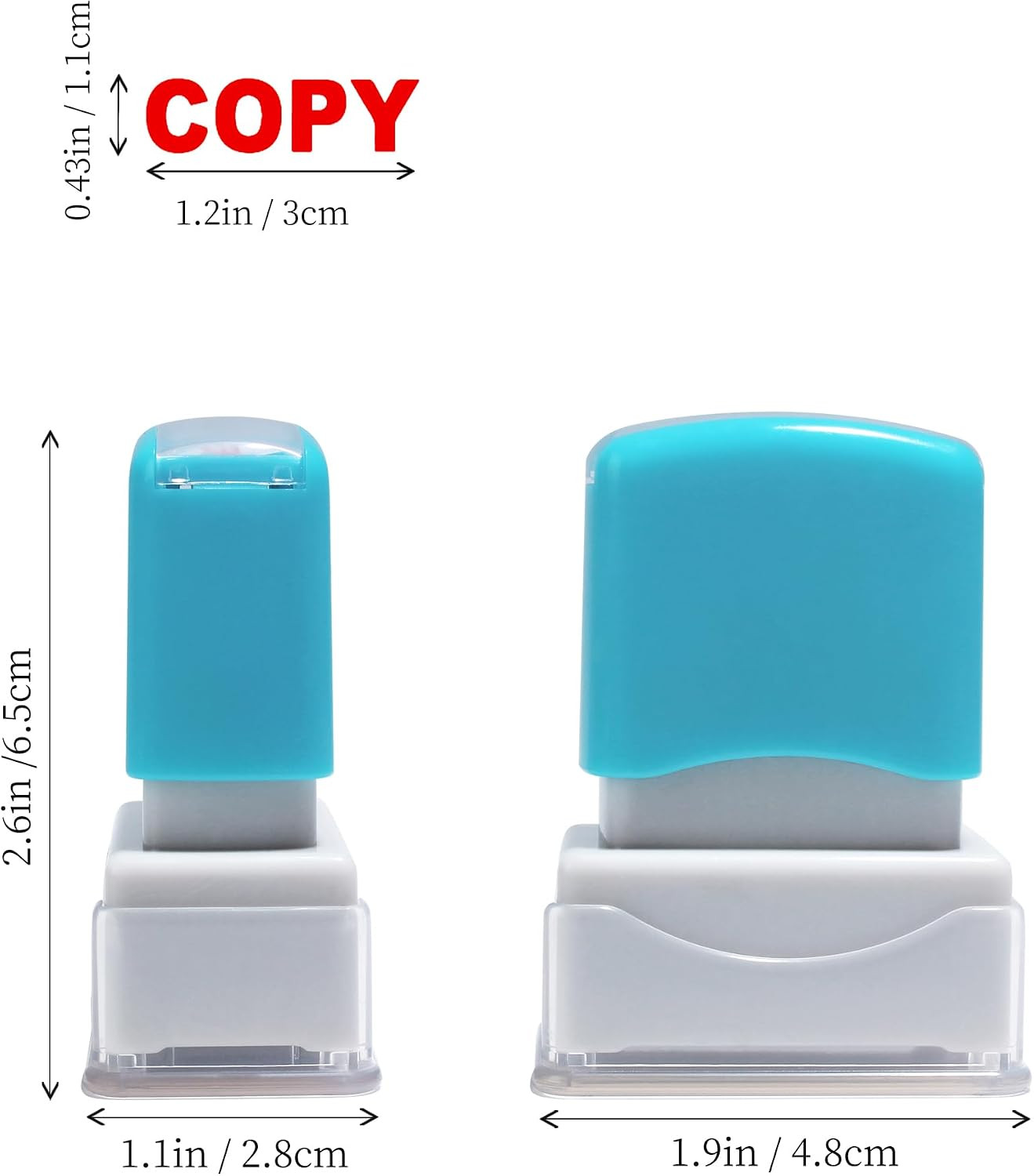 Copy Self Inking Rubber Stamp Refillable Paid Stamper for Business