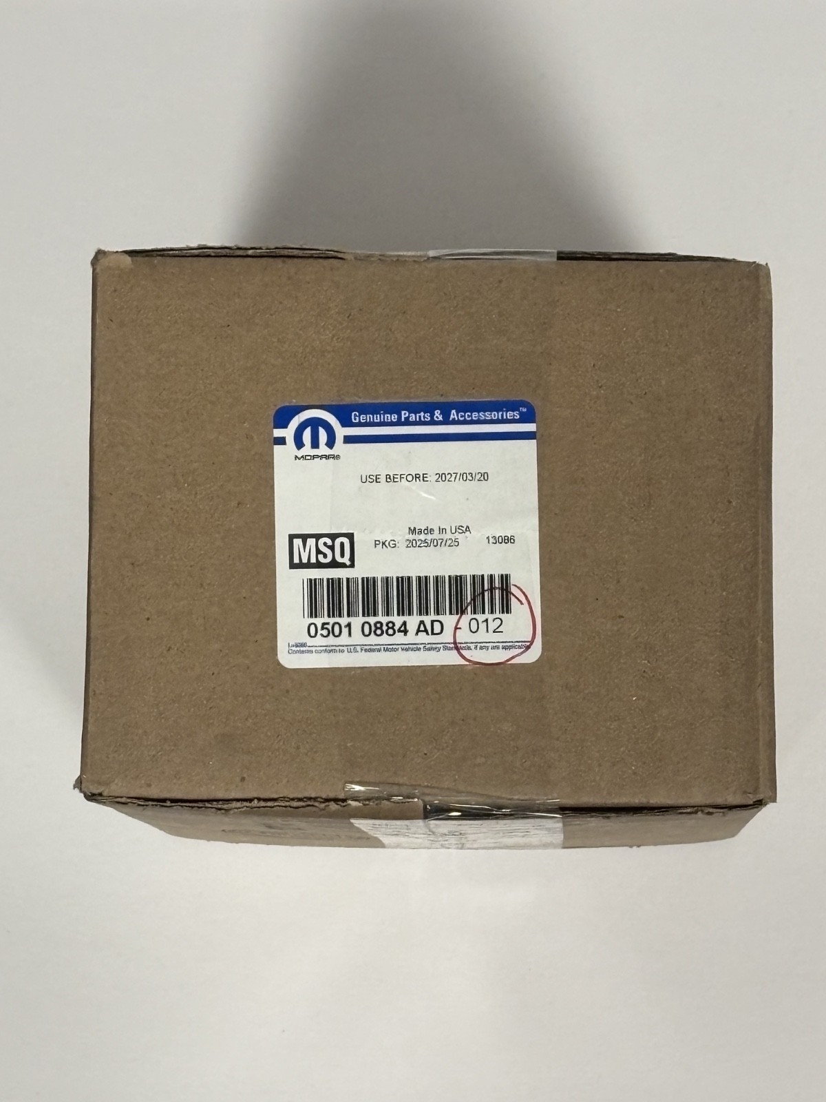 Genuine OEM Rtv Sealant - Mopar (5010884-AD) (12 PACK) FREE SHIPPING