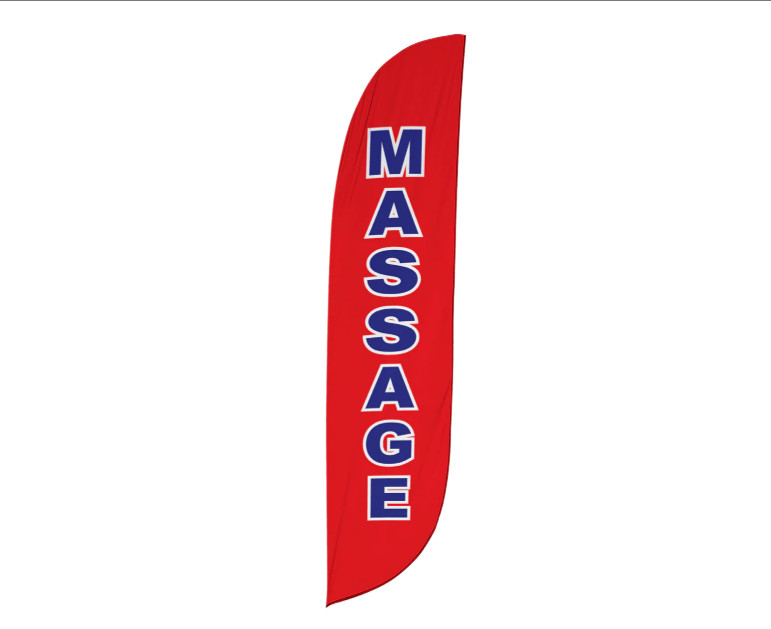 Massage Windless Feather Flag Advertising Kit--Free Shipping!!