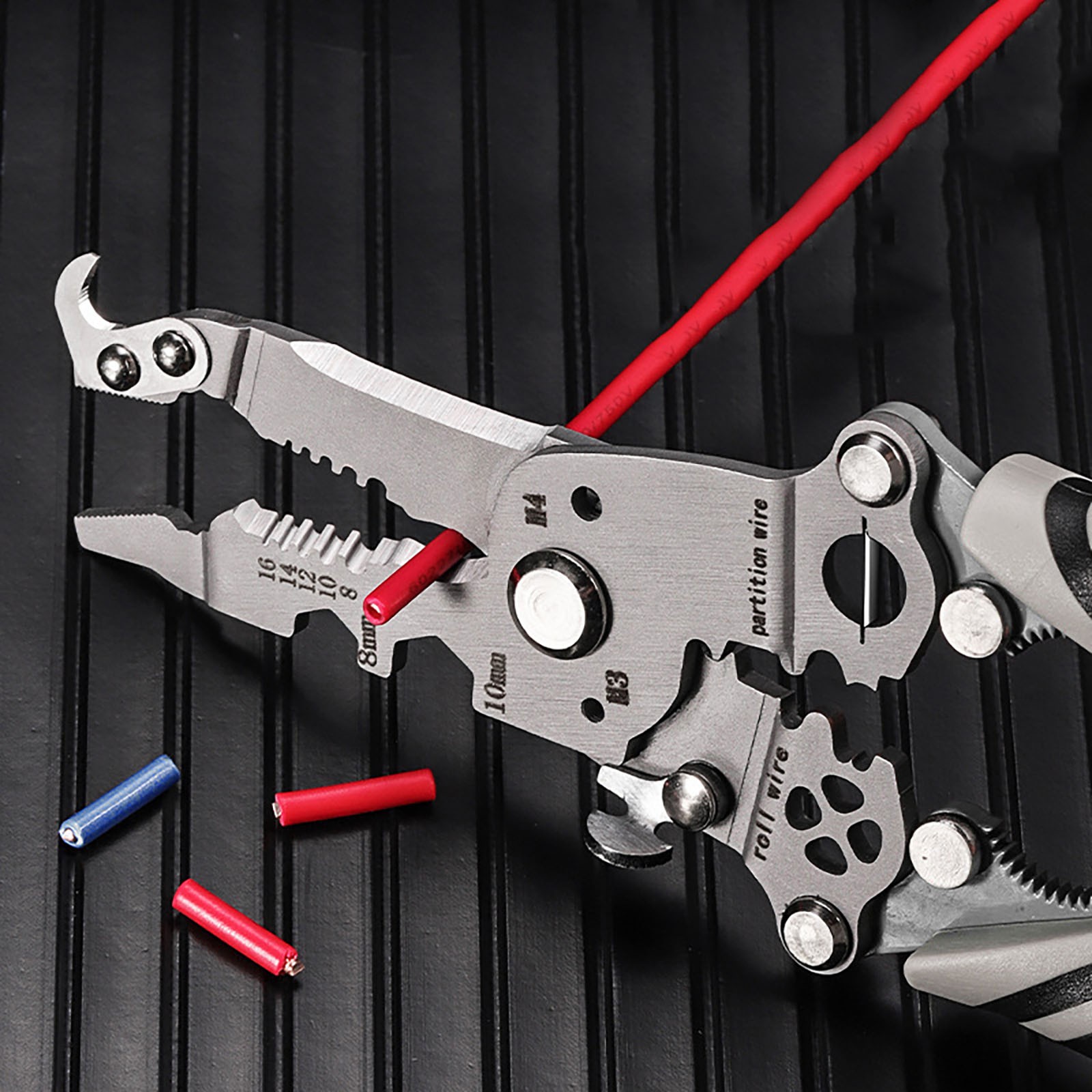 18 in 1 Foldable Wire Stripper Multifunctional Professional Wire Stripper