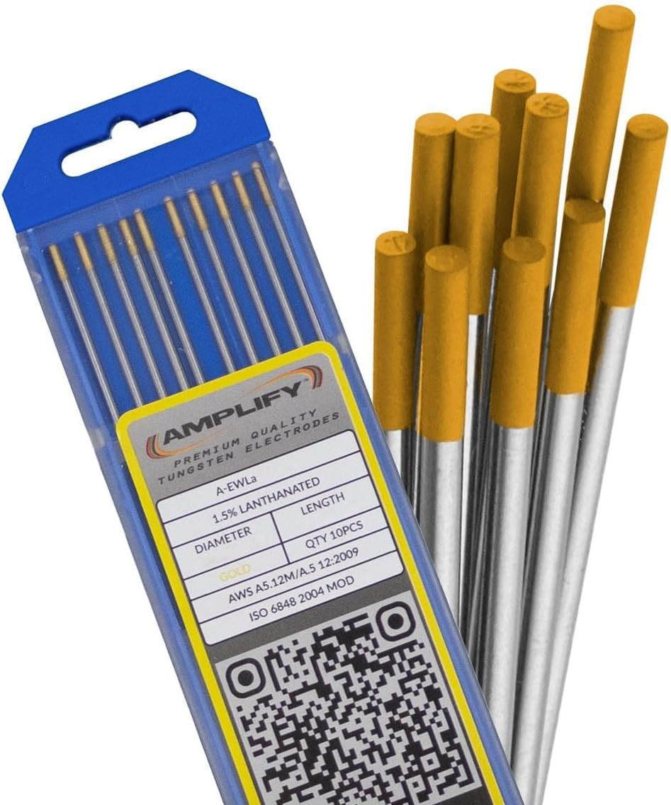 Arc-Zone Amplify Tungsten Electrode for TIG Welding, 1.5% Lanthanated 1/16" X 7"