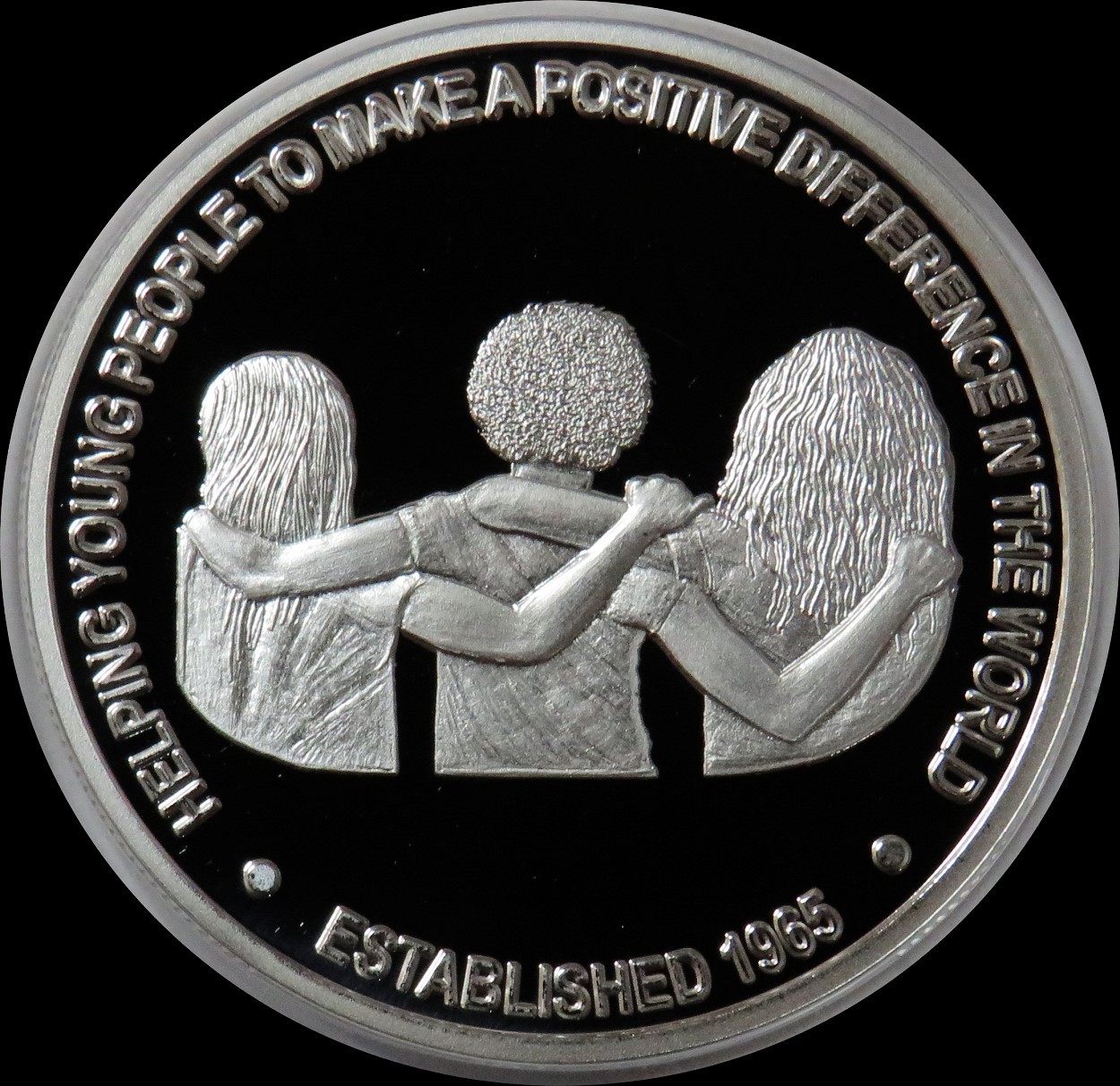 1 oz SILVER BOYS AND GIRLS CLUB OF BROWARD COUNTY   ROUND IN CAPSULE