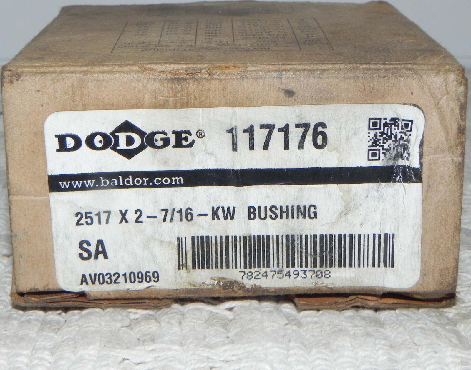 Dodge 2517 x 2-7/16 KW Taper-Lock Bushing 117176, 2-7/16" Bore