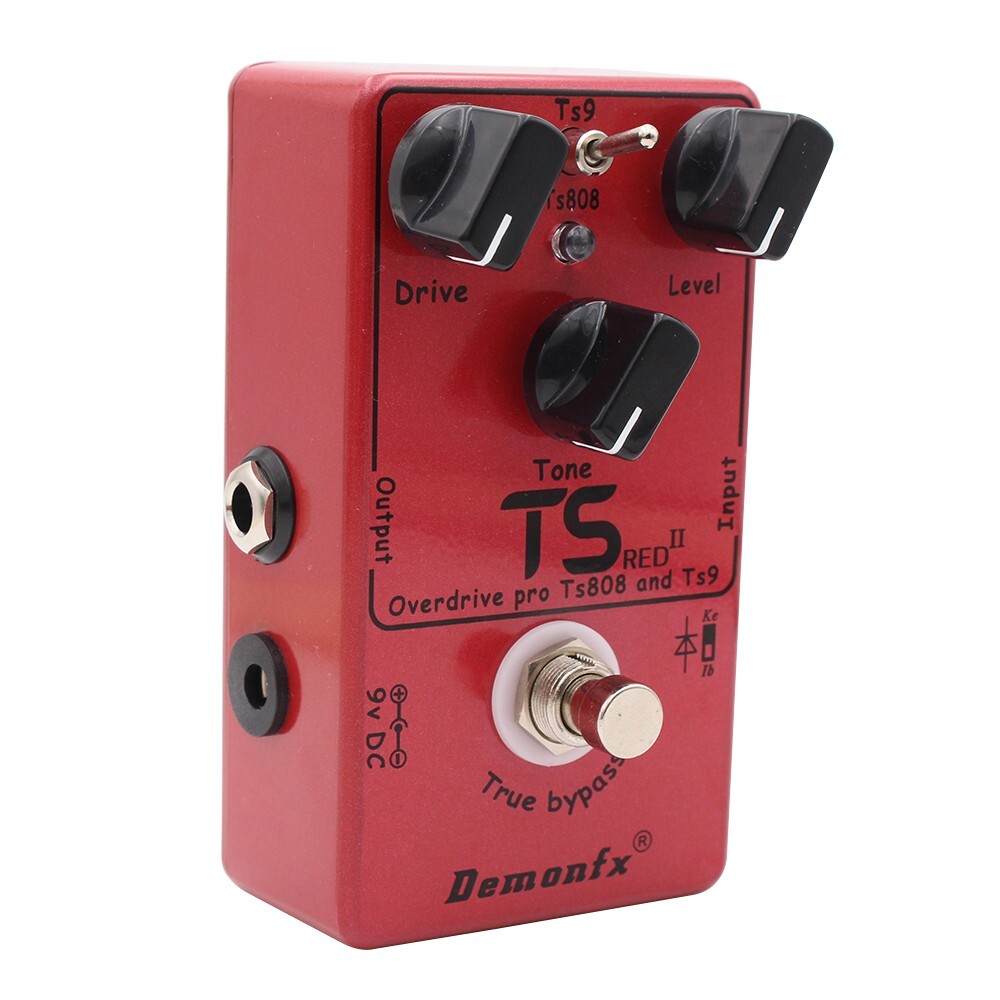 Demonfx TS II Red TS9 or TS808 OD options Internal Mode Switch Fast U.S. Ship