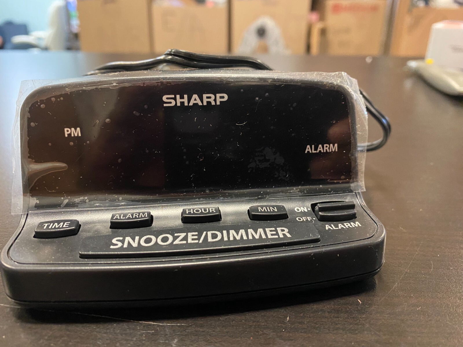 Sharp Alarm Clock with Snooze and Dimmer-NEW-T