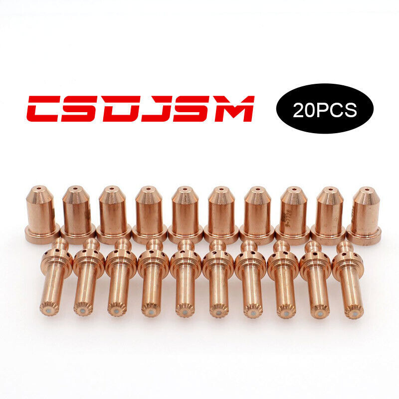 20Pc Plasma 9-8402 Electrode Nozzle 9-7503 0.9mm For Thermal dynamics PCH62/102