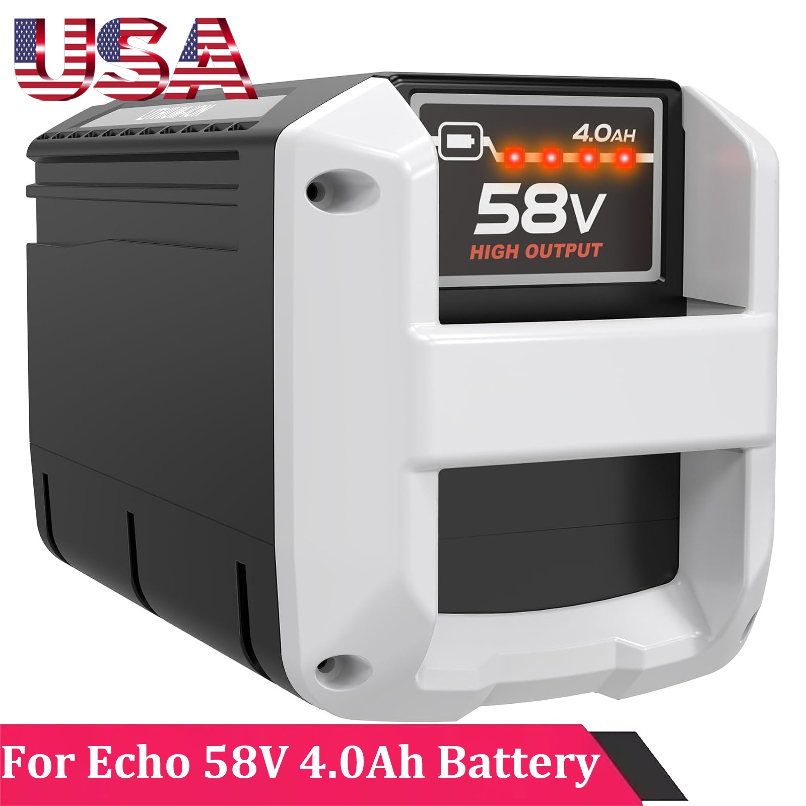 1PACK 58V 4.0Ah Lithium-ion Battery For Echo 58 Volt CBP-58V40 CBP-58V20 CPH-58V