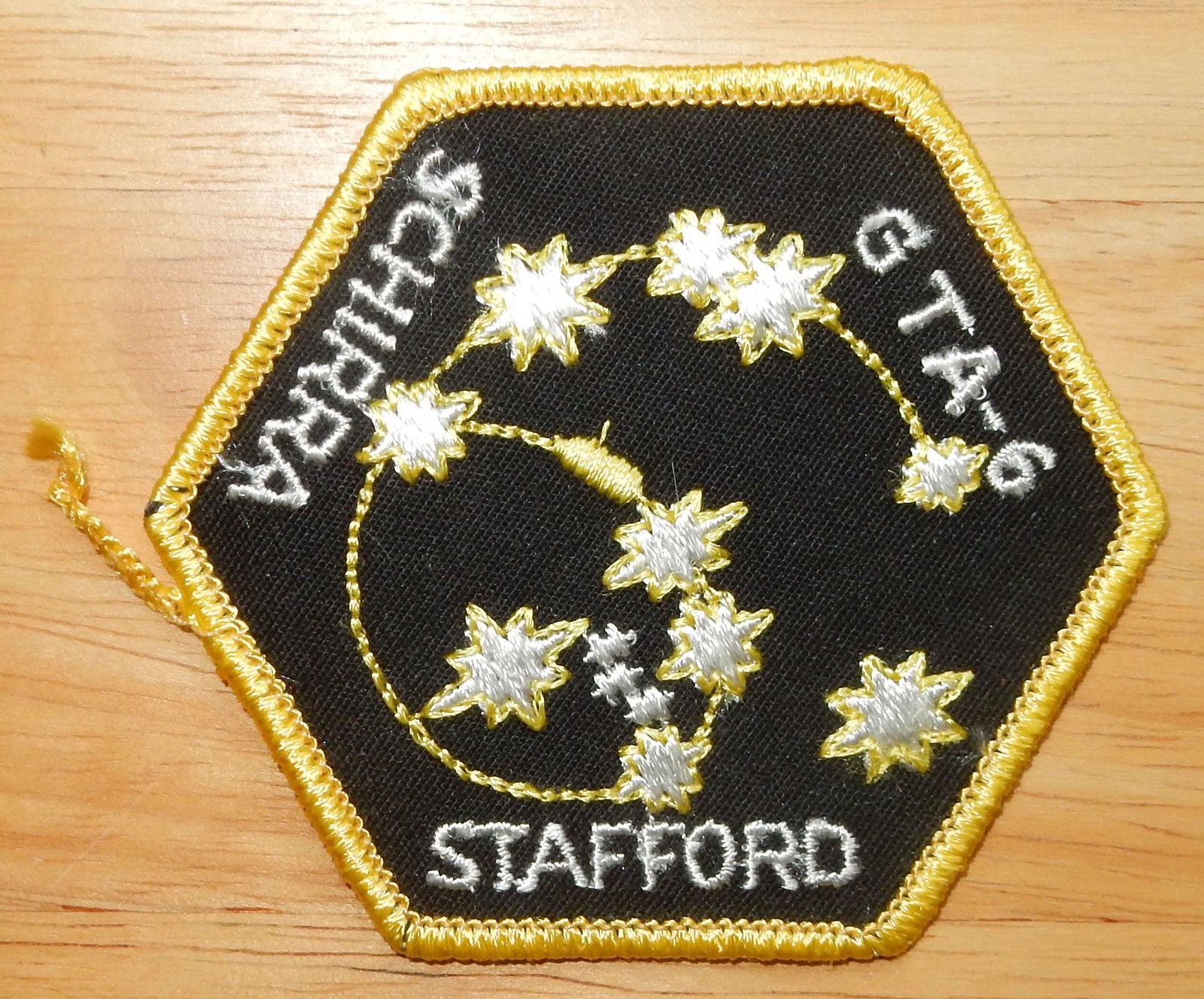 Gemini 6,  NASA GTA-6 Schirra & Stafford Iron-On Patch (1965)