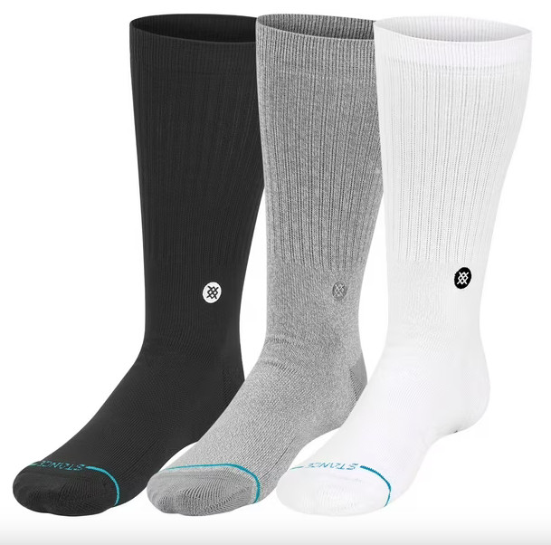 STANCE Icon Mens (3 PK) Casual Crew SOCKS (2 Colors)  M (6-8.5)  L (9-13)  NIP