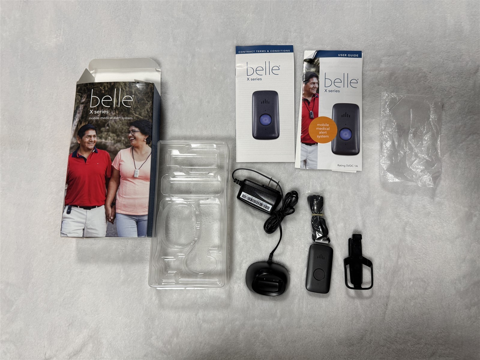 BELLE X-SERIES AT&T BLACK 4G LIFE PROTECT 24/7 MOBILE MEDICAL ALERT SYSTEM