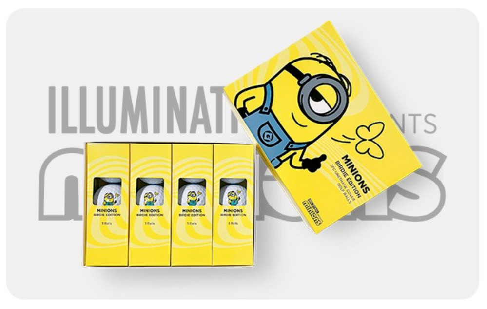Three Minions Urethane Golf Balls 3 Piece Dozen Choose Bob/Dave/Stuart.