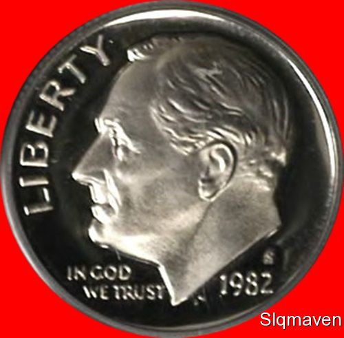1982 S Roosevelt Dime Deep Cameo Gem Proof