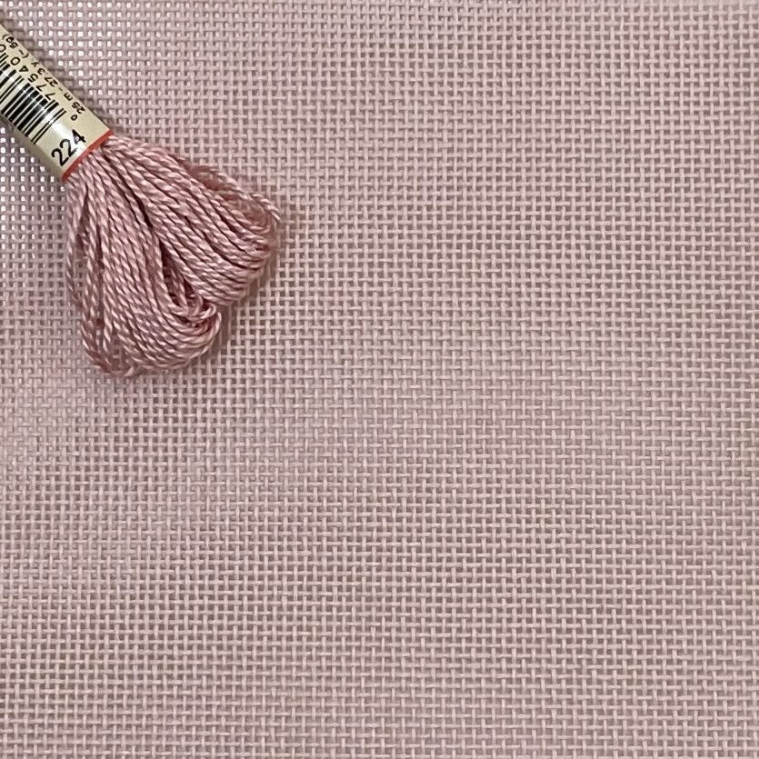 Zweigart 18 count canvas Rose Blush 18" x 20" canvaswork needlework needlepoint