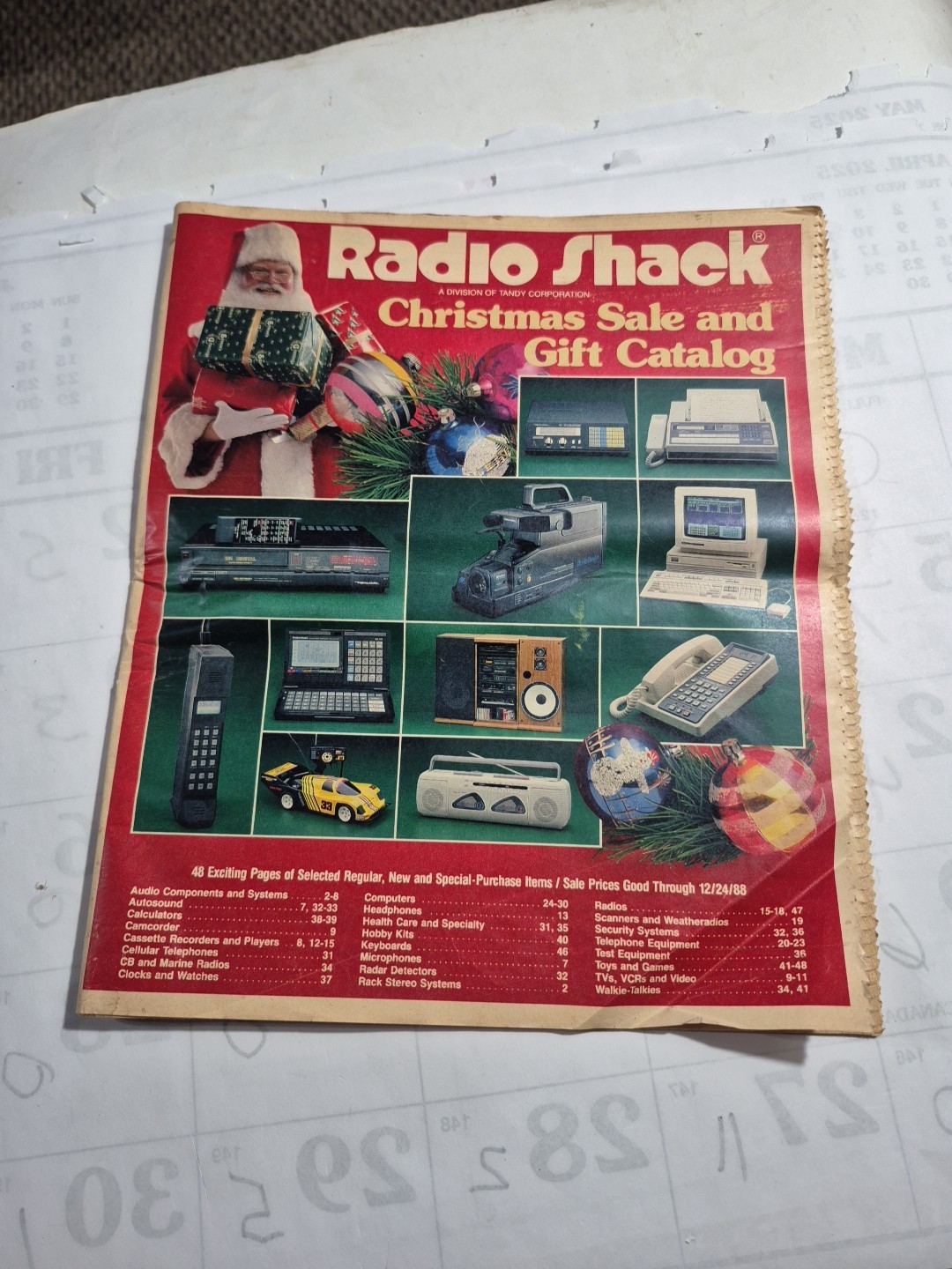 vtg 1988 Christmas Radio Shack Catalog COMPUTERS video games Toys Electronics Et