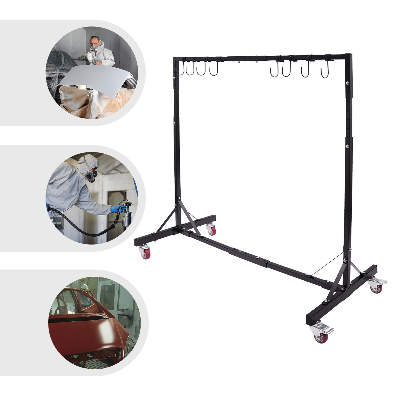Painting Hanger Rack, Adjustable Painting Stand, Automotive Painting Stand