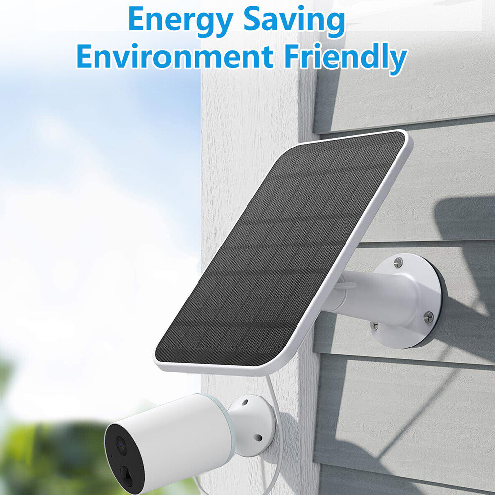 4W Solar Panel for Eufy Eufycam Cam E/2C/E/2 Pro Wall Mount W/ 9.8ft Power Cable