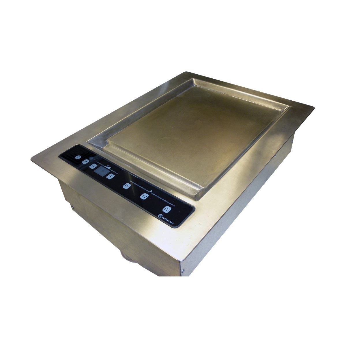 Equipex DGIC3000 12" Drop In Induction Griddle, Single Zone, Steel Plate, 3.0...