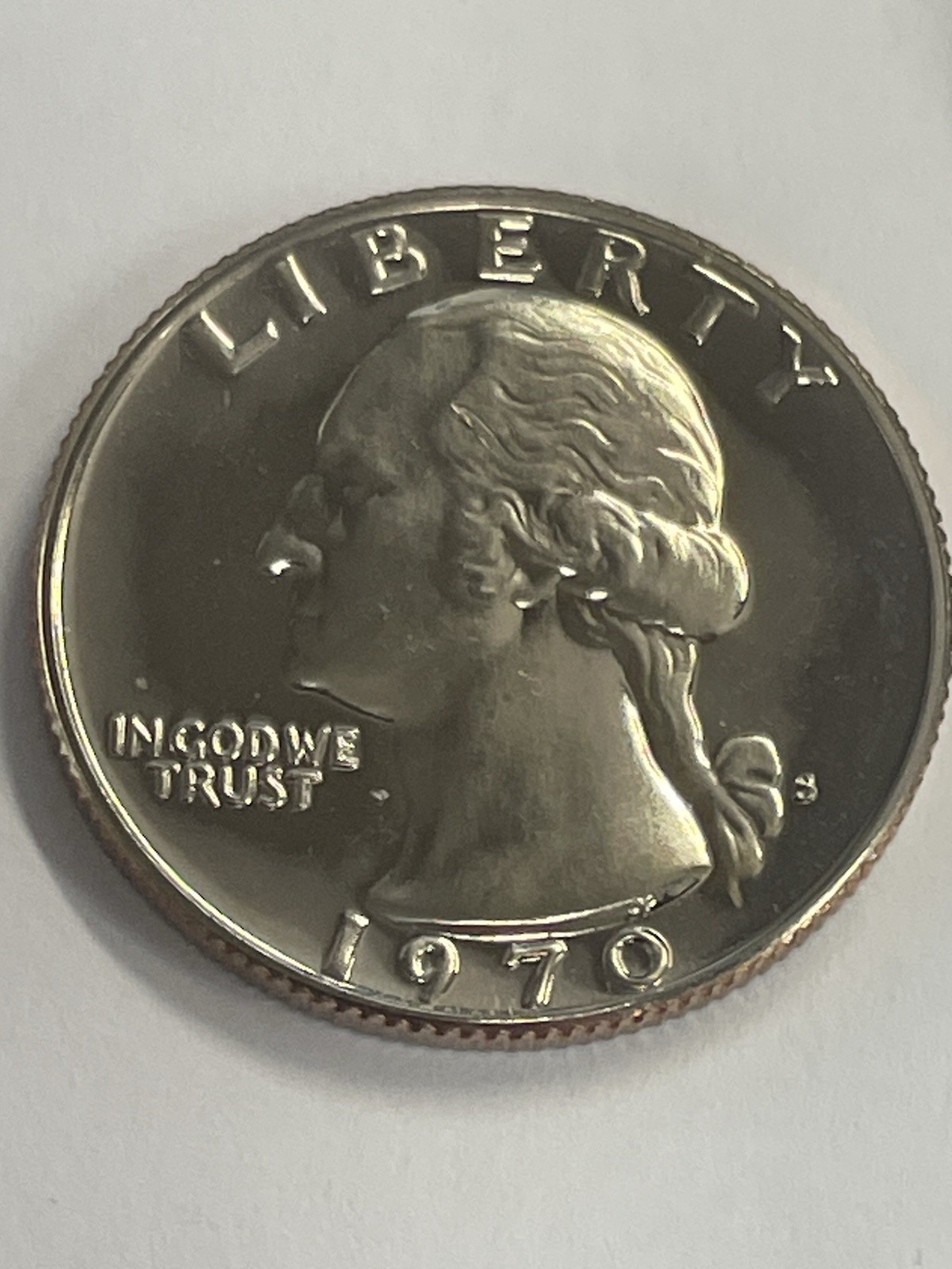 1970-S Washington Quarter BU GEM Proof , By REEDERSONG