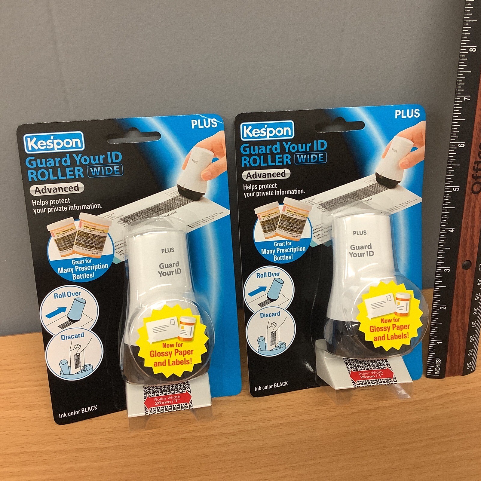 Lot Of 2 NEW, Sealed KEPSON Guard Your ID Wide Roller PLUS. Best Price $$$