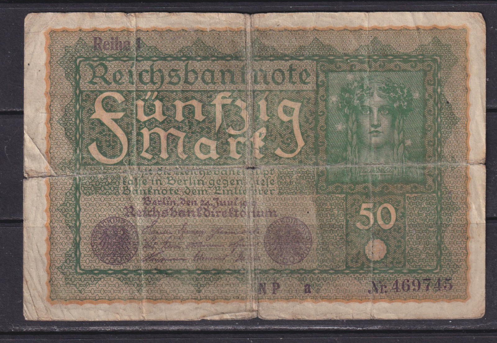 GERMANY - 1919 50 Marks Circulated Banknote (1)
