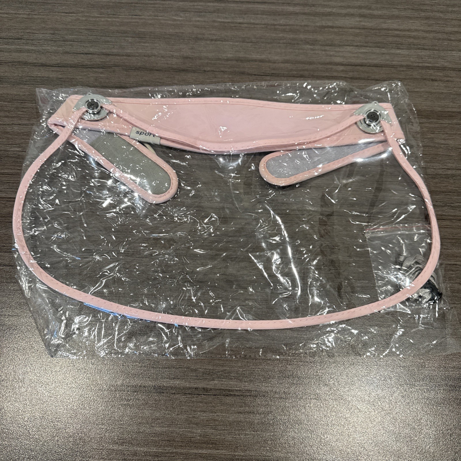 Face Visor / Face Shield Protetive Adjustable Face Shield Clear With Pink Trim