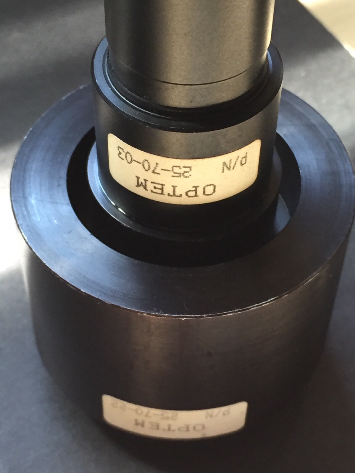 Optem Microscope C-Mount Camera H Clamp Adapter 25-70-22 + Inner Lens 25-70-03