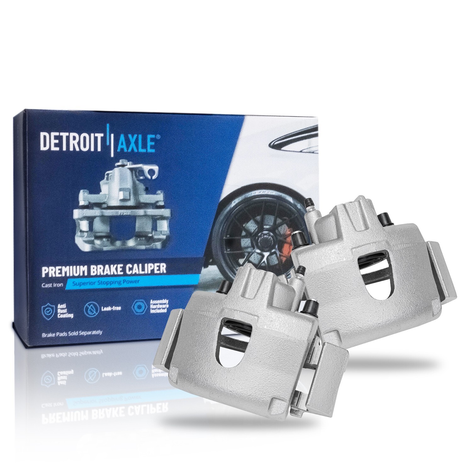 Front Disc Brake Calipers w/Bracket for Dodge Caravan Chrysler Town & Country