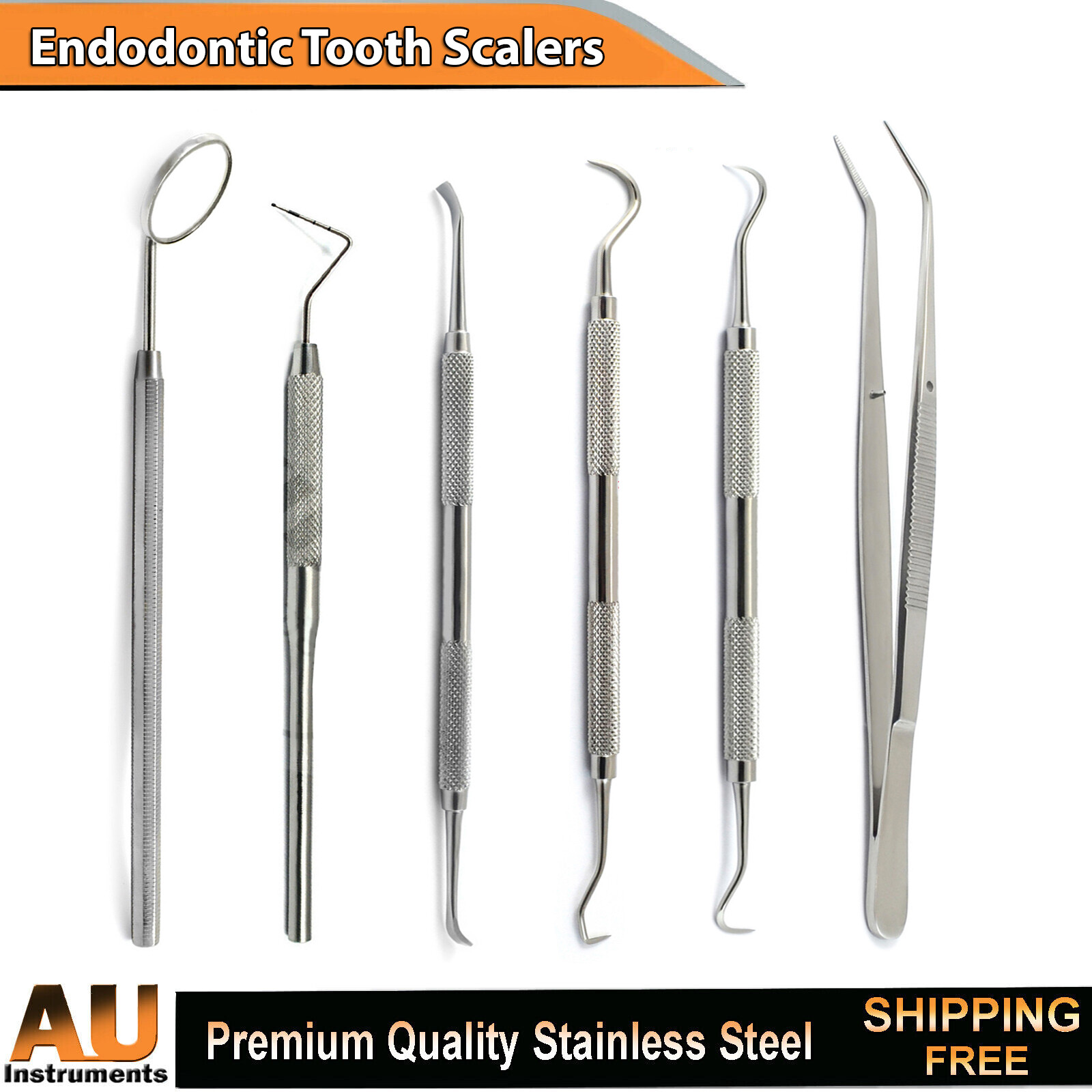 Dental Endodontic Tooth Scraper Measuring Probes Cotton Forceps