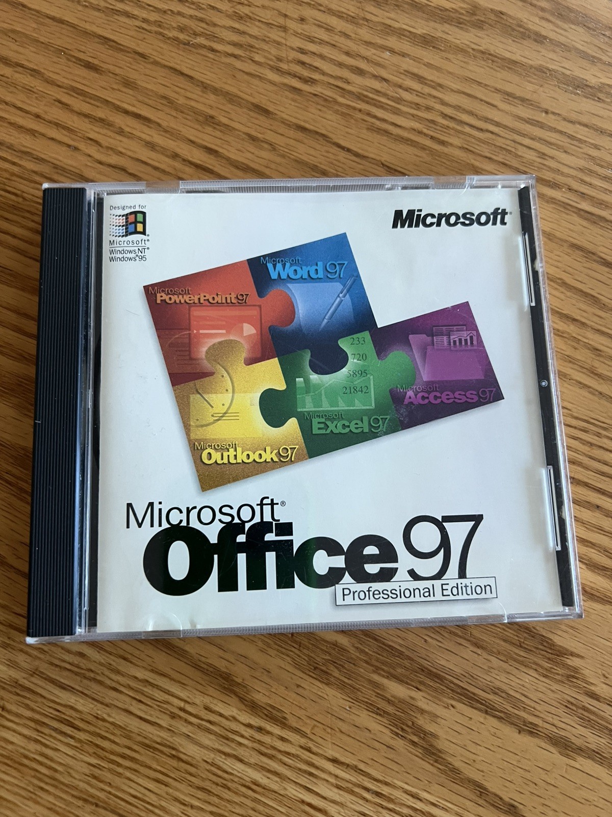 MICROSOFT OFFICE 97 Professional Edition (CD, 1997) w/ CD Key Code, Ships Fast!