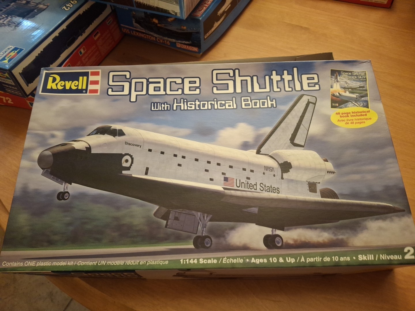 Vintage Revell Space Shuttle With Historical Book Sealed Us Seller