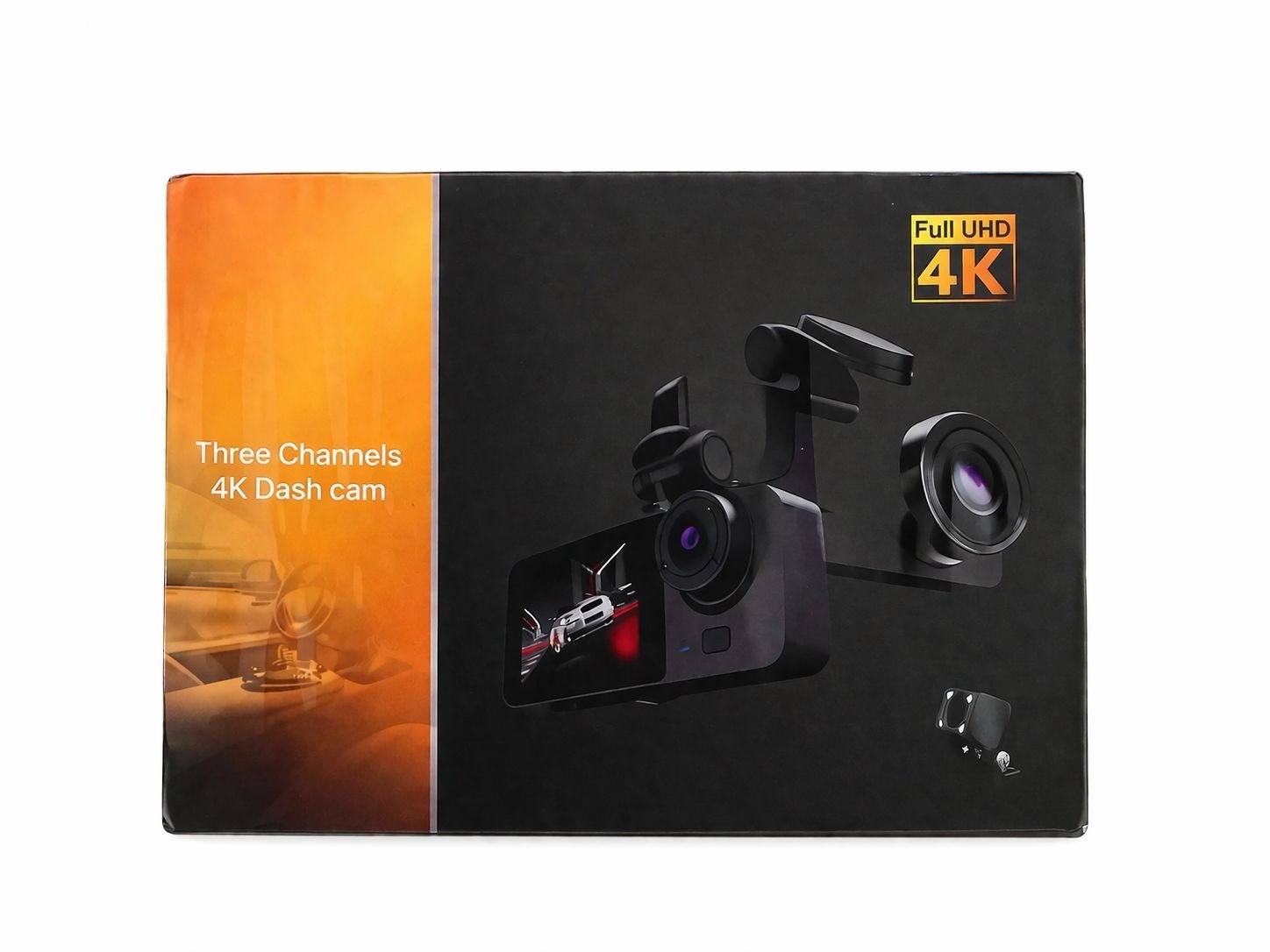 Full HD Three Channels 4K Dash Cam - New In Box - Sealed