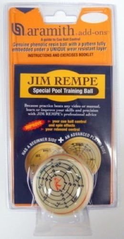 2.25 Inch Jim Rempe Training Cue Ball - Enhance Billiards Skills for All Levels