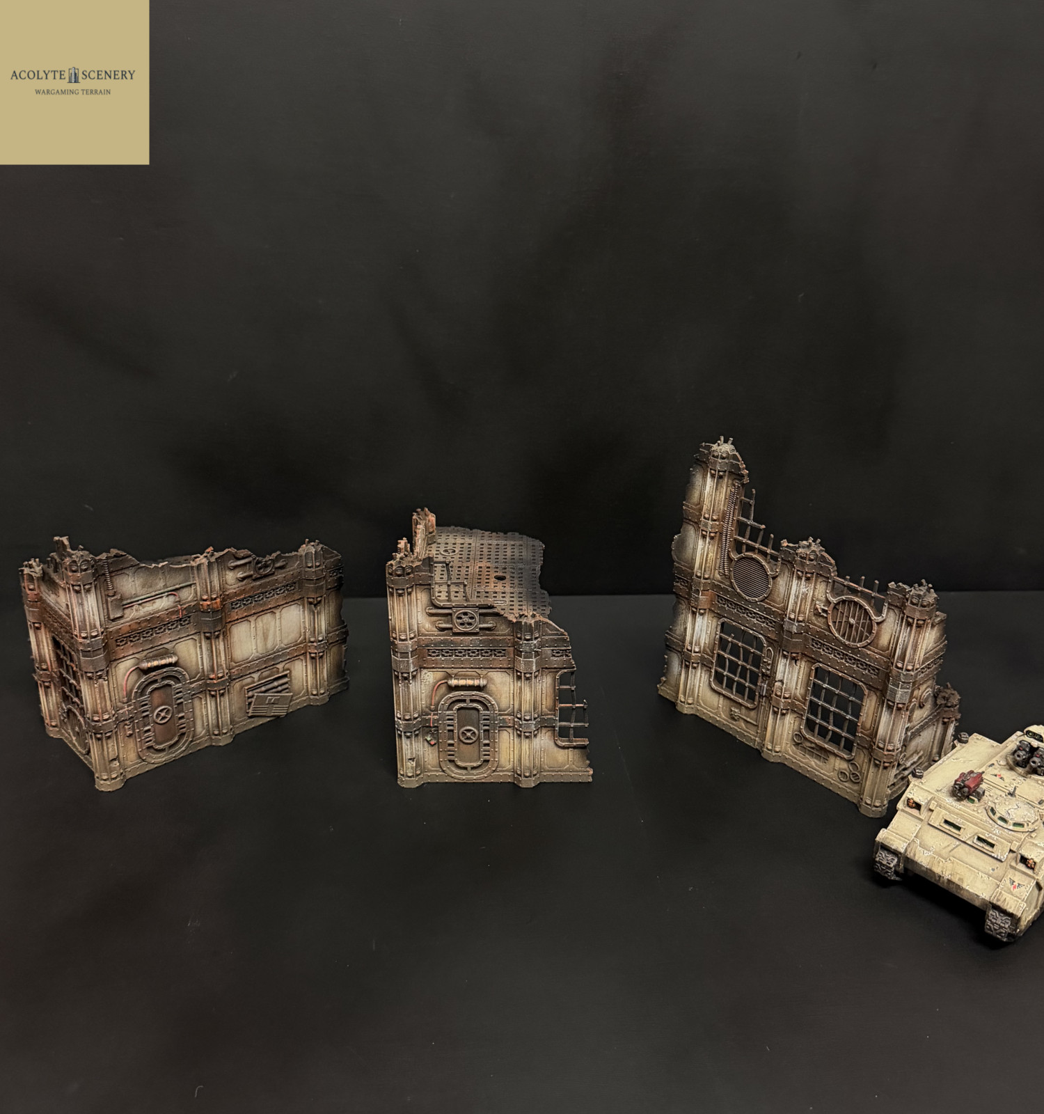 28mm Wargaming Terrain 3 Ruin Bundle Easy-Build compatible with 28mm Wargames