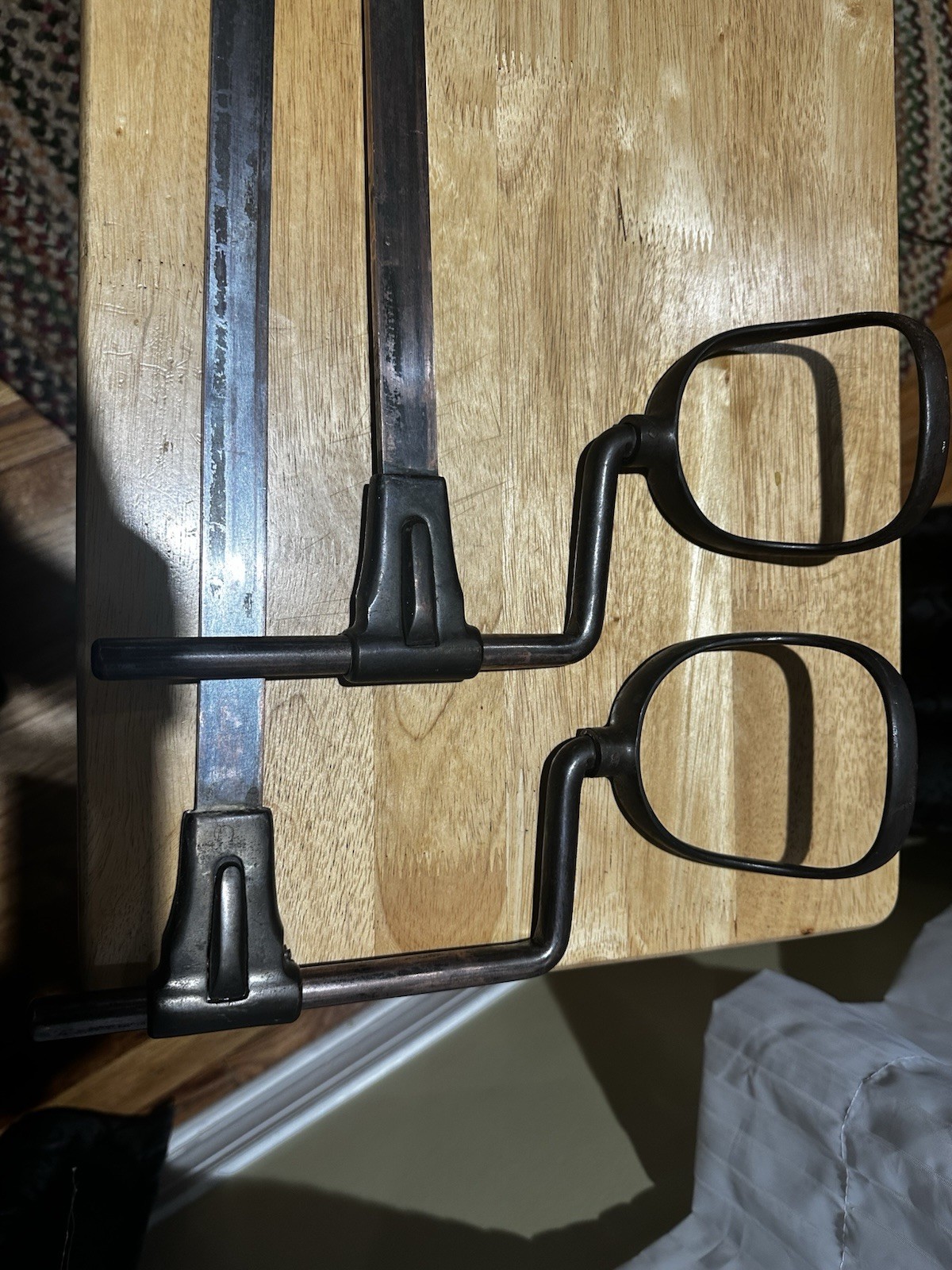 Antique Medical Exam Table Metal Stirrups Medical Equipment Medical Supplies