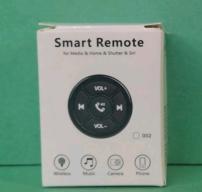 Wireless Bluetooth Media Button Remote Selfie Phone Music Control