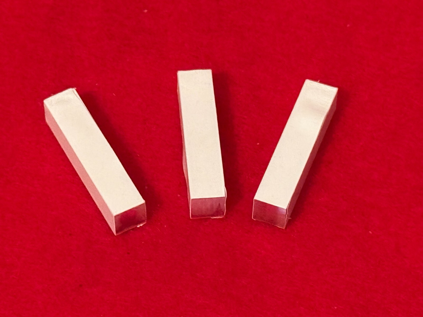 BGO Scintillator Crystal Scintillation Detector 6.25 x 6.25 x 30mm PTFE Wrapped