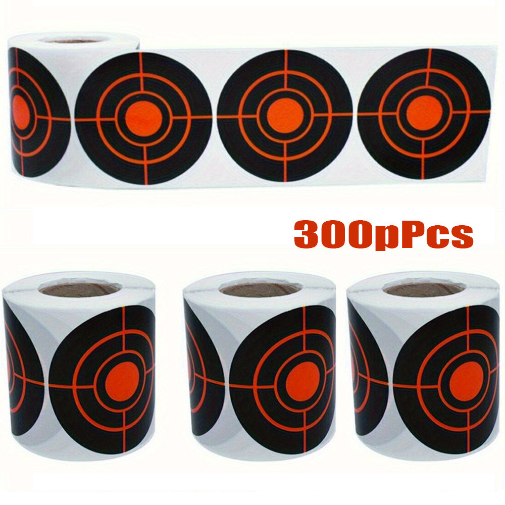 300Pcs Shooting Targets Splatter Reactive Stickers 3" Self Adhesive Shoot Target