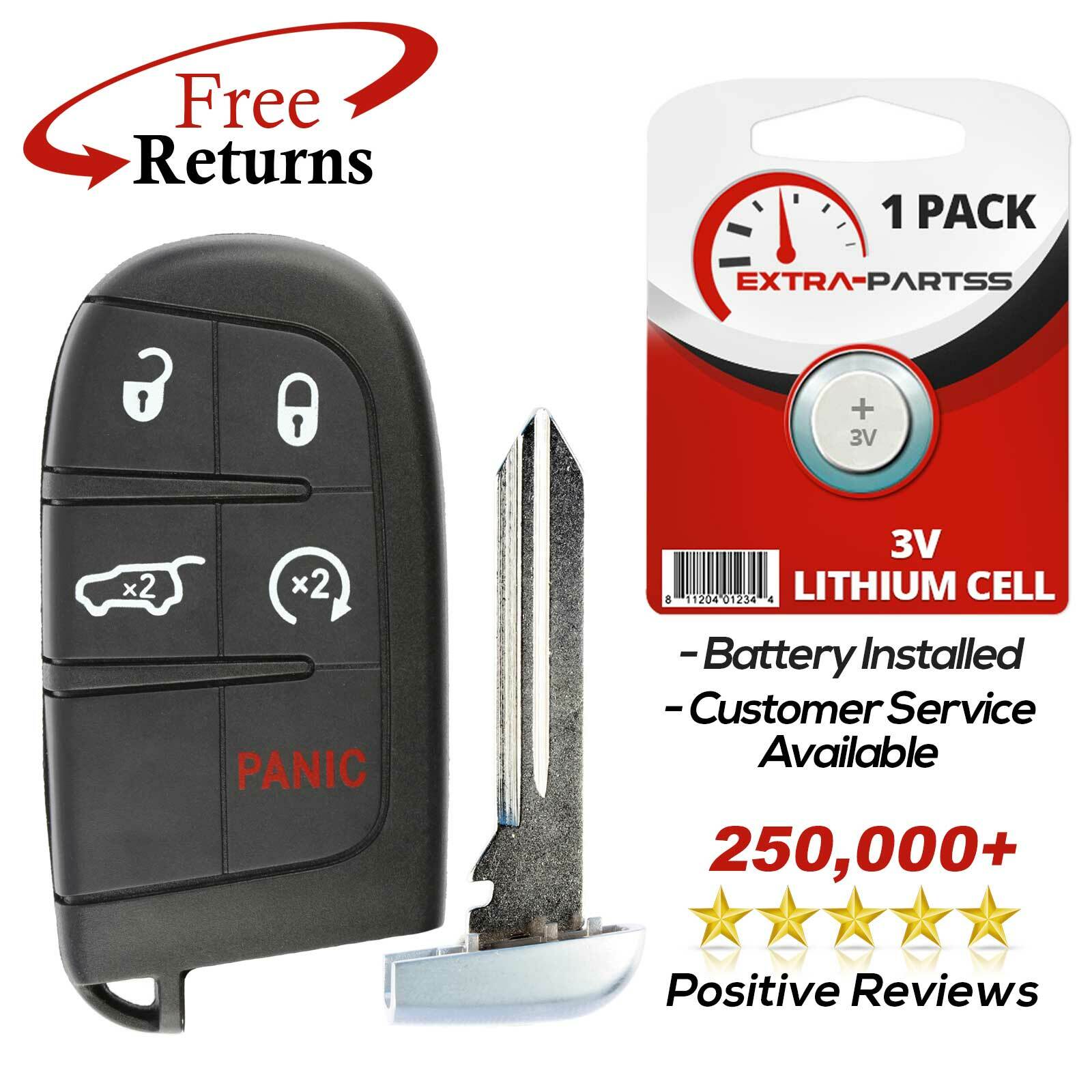 For 2014 2015 2016 2017 2018 ~ Jeep Grand Cherokee Keyless Smart Remote Key Fob