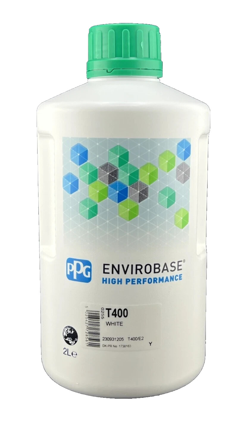 T400 2L PPG Envirobase High Performance White Paint Tint/Toner Free Shipping