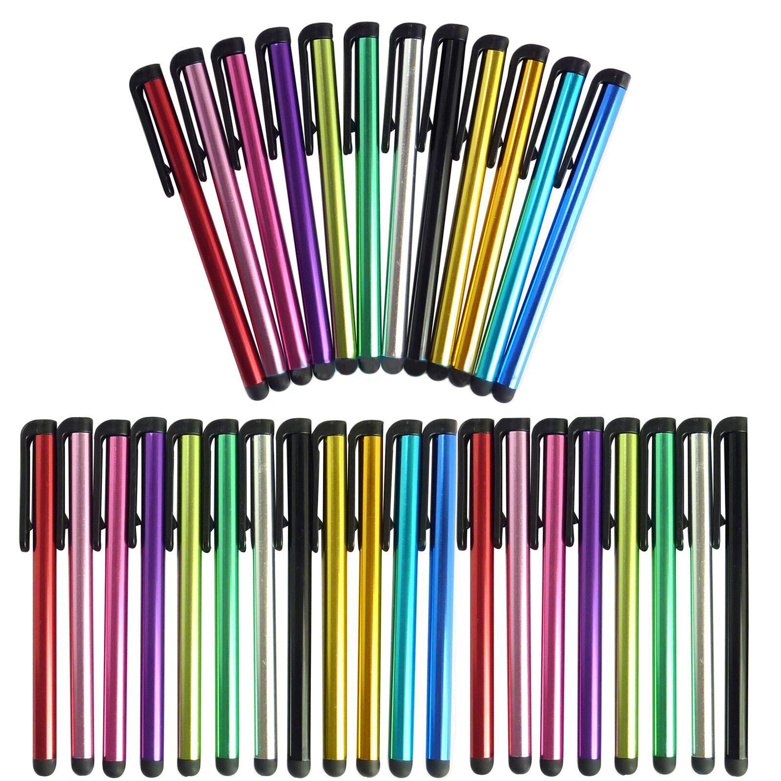 100Pcs Metal Touch Screen Stylus Pen For Android iPad Phone PC Tablet Universal