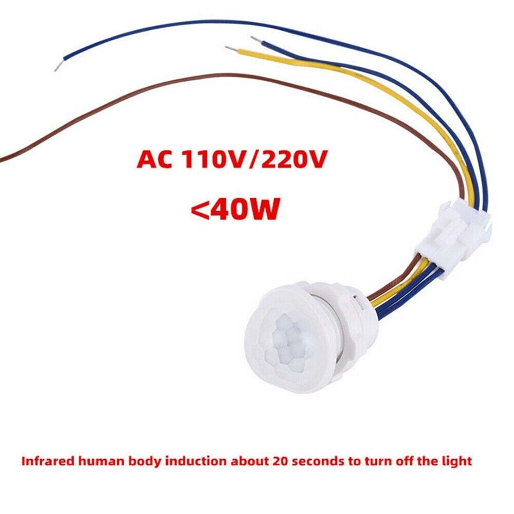 5Pc PIR Infrared Motion Sensor Detector 110V Smart Switch Light Lamp Switch Auto